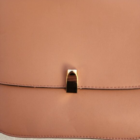 Top Shop Dusty Pink Faux Leather Cross body Envelope Style Handbag A270 - Picture 9 of 9